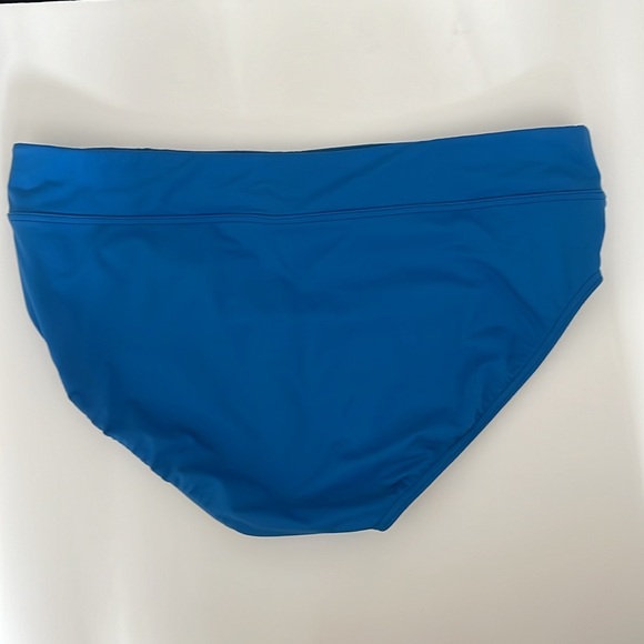 Lands End Blue Swim Bikini Bottoms Size 14 - Picture 2 of 5
